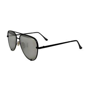 Quay x Desi high key mini 111 Black Aviator Sunglasses